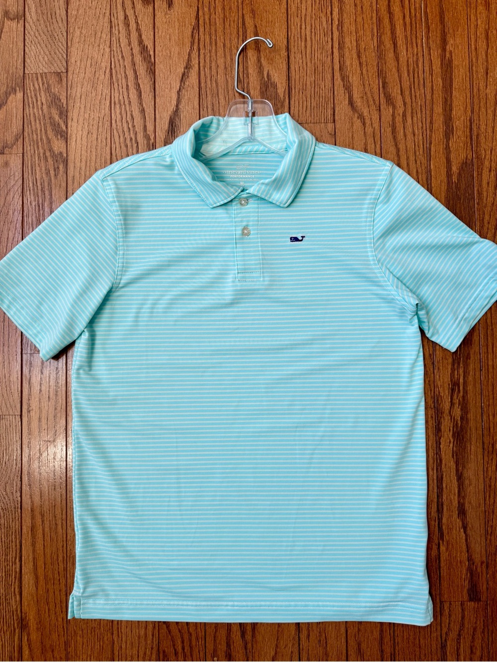 Vineyard Vines Teal Striped Polo